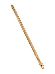 YELLOW GOLD DOUBLE ROPE CHAIN BRACELET