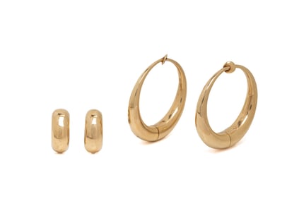 COLLECTION OF YELLOW GOLD EARRINGS