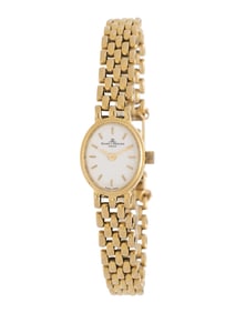 BAUME & MERCIER, YELLOW GOLD WATCH