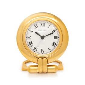 CARTIER, DESK ALARM CLOCK