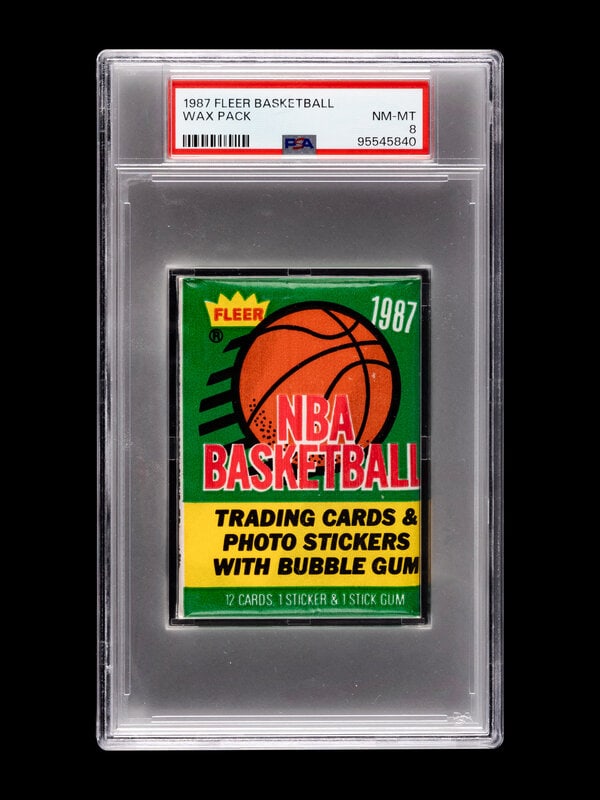 A Sealed Unopened 1987 Fleer Basketball Wax Pack (PSA 8 NM-MT) (1 of 2)