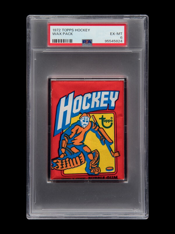 A Sealed Unopened Wax Pack of 1972-73 Topps Hockey Cards (PSA 6 EX-MT) (1 of 5)