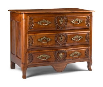 A French Provincial Walnut Commode