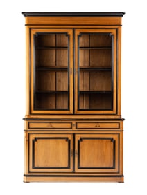 A Restauration Walnut and Part-Ebonized Bibliothèque
