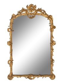 A Rococo Revival Giltwood Mirror