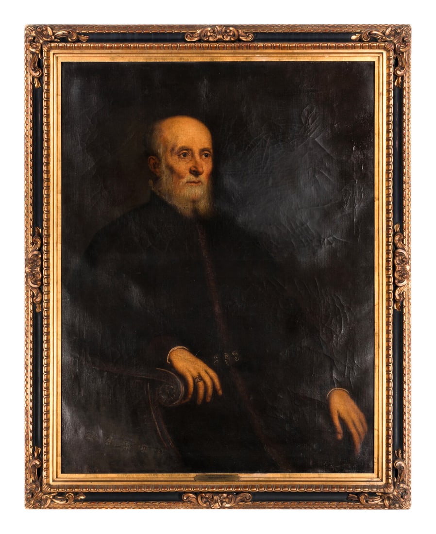After Jacopo Robusti, called 'Tintoretto', 19th Century: After Jacopo Robusti, called 'Tintoretto', 19th Century Portrait of Luigi Cornaro oil on canvas 45 1/2 x 34 1/2 inches. Property from the Historic Dr. John McLean House, Pullman, Chicago This lot is l