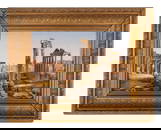 An Italian Micromosaic Panel of the Temple of Vespasian and Titus