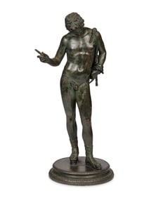 A Patinated Bronze Figure of Dionysus
