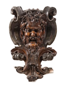 A Composition Architectural Satyr Mask