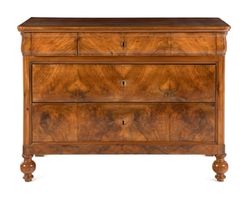 An Italian Walnut Chest of Drawers