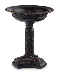 A Continental Parcel Gilt Bronze and Marble Tazza: A Continental Parcel Gilt Bronze and Marble Tazza 20th Century Height 14 x diameter 12 inches. Property of a California Collector This lot is located in Chicago.