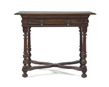 A Charles II Oak Side Table