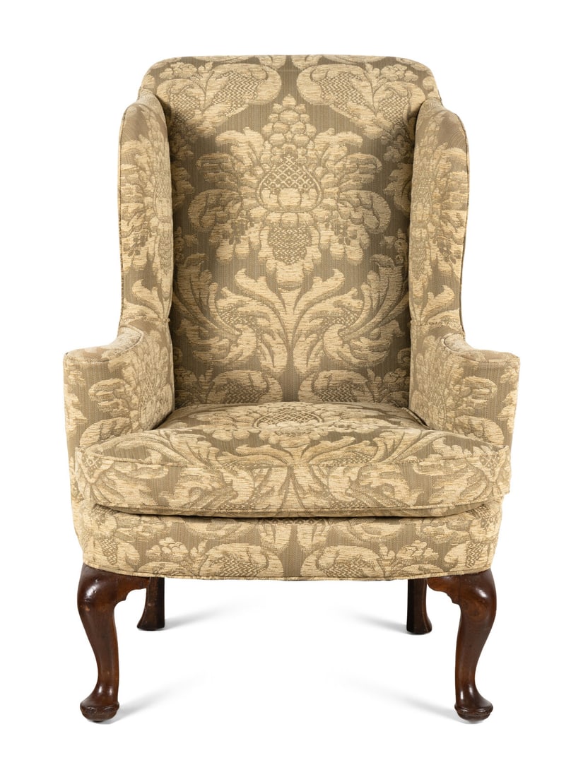 A George II Walnut Wingback Armchair (1 of 7)