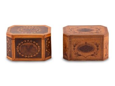 Two George III Tea Caddies