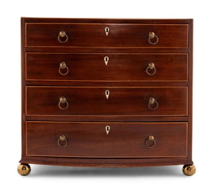 A George III Mahogany Diminutive Chest of Drawers