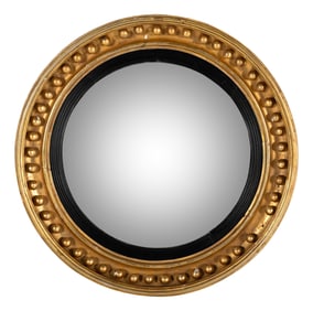 A Regency Giltwood Bullseye Mirror
