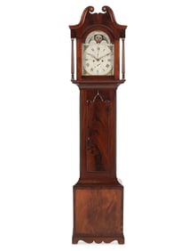 A George IV Mahogany Tall Case Clock