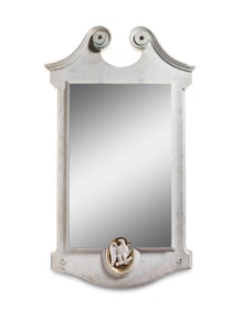 A Georgian Style Carved Marble Mirror