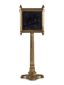 A Gothic Revival Gilt Bronze Building Directory