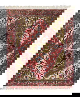 A Heriz Rug: A Heriz Rug Northwest Persia, Early 20th Century 6 feet 5 inches x 5 feet 5 inches. Property From the Estate of a Distinguished Philadelphia Gentleman This lot is located in Chicago.