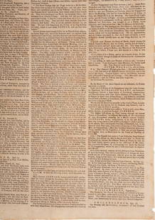 [FRENCH & INDIAN WAR] Albany Congress and Lake George feat. in 2 issues of the Pennsylvania Gazette.: [FRENCH & INDIAN WAR] Albany Congress and Lake George feat. in 2 issues of the Pennsylvania Gazette. The Pennsylvania Gazette. No. 1326. Philadelphia, PA: [Benjamin Franklin], 22 May 1754.