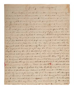 [ANTI-RENT WAR]. Letter describing activities of the "Calico Indians" and the "Anti-Rent War" in NY.: [ANTI-RENT WAR]. Letter describing activities of the "Calico Indians" and the "Anti-Rent War" in NY. [ANTI-RENT WAR]. Letter describing activities of the "Calico Indians" and incidents of the