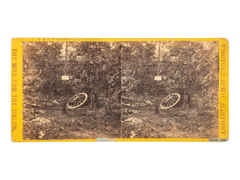 [CIVIL WAR]. The place where Maj. Gen. J. B. McPherson was killed, Atlanta, Ga. NY: Anthony & Co. (1 of 2)