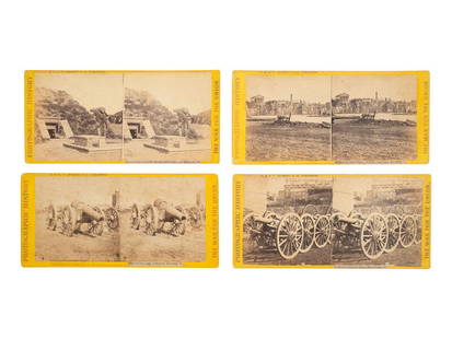 [CIVIL WAR]. 16 stereoviews featuring artillery and munitions. New York: E. & H. T. Anthony & Co.: [CIVIL WAR]. 16 stereoviews featuring artillery and munitions. New York: E. & H. T. Anthony & Co. 16 stereoviews published by E. & H. T. Anthony & Co., each bearing publisher's
