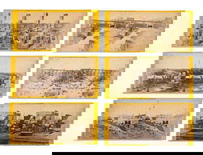 [CIVIL WAR]. 11 stereoviews ft. railroad depots, locomotives, & other transportation subjects. : [CIVIL WAR]. 11 stereoviews ft. railroad depots, locomotives, & other transportation subjects. 11 stereoviews published by E. & H. T. Anthony & Co., New York, each bearing publisher's