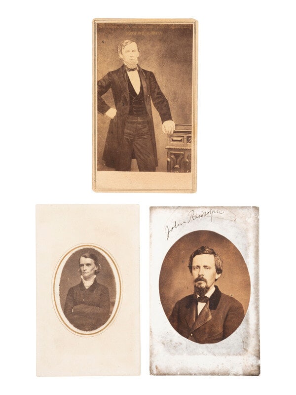 [CIVIL WAR]. 7 CDVs of Confederate generals incl. Joseph JOHNSTON, William Fitzhugh LEE & others.  (1 of 4)