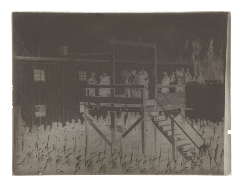 [EARLY PHOTOGRAPHY]. Collection of glass negatives featuring Civil War officers and other subjects.  (1 of 4)