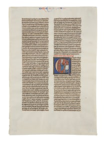 DOMINICAN PAINTER? (active Paris; mid-13th century) Single leaf from the Chester Beatty Bible (MS W