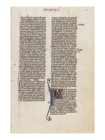 JOHANNES GRUSCH ATELIER (active Paris, c. 1235–1270) A leaf from the “Josephinum” Bible,