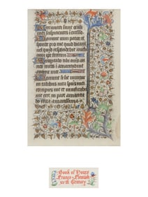 FOLLOWER OF THE MASTER OF WALTERS W. 281 (active Amiens, c. 1425-1450) A leaf from a Book of Hours,