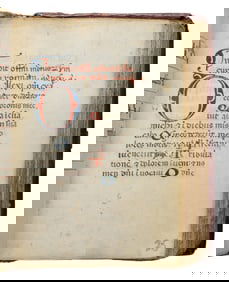 MUSIC RITES FOR FUNERALS Ritual, Use of Rome, in Latin and Italian, music manuscript on parchment