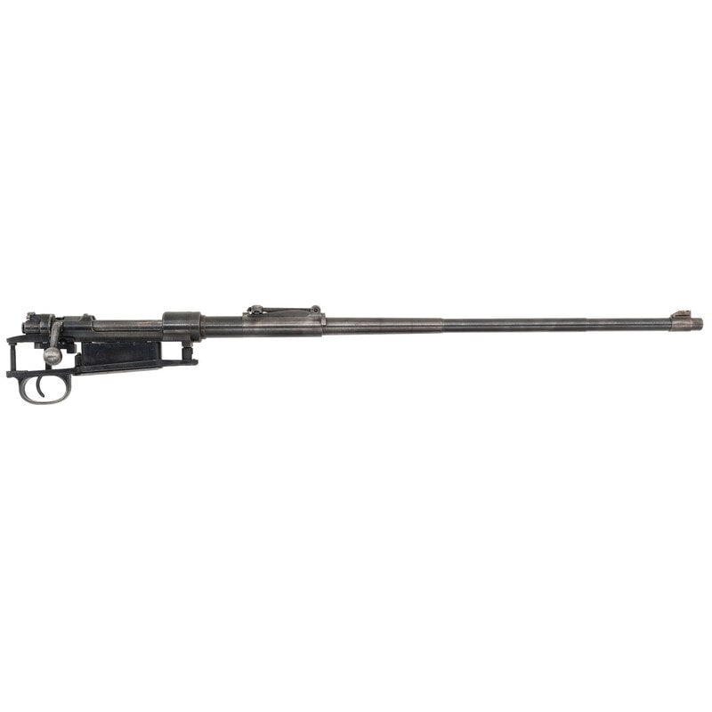 **Waffenwerk Bruenn K.98 Action: **Waffenwerk Bruenn K.98 Action World War II 7.92x57mm. 23.62" barrel length. SN: 5785j. Blued finish overall mounting adjustable tangent rear notch sight and no front sight blade. Bolt action interna