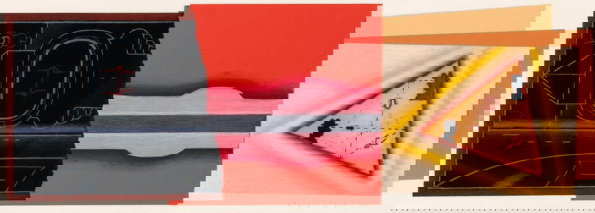 Vladimir Yankilevsky (Russian, 1938-2018) Untitled, 1996: Vladimir Yankilevsky (Russian, 1938-2018) Untitled, 1996 pastel and collage on paper signed in Cyrillic and dated (lower right) 13 1/2 x 40 inches. Property from the Collection of George C. Kaiser,