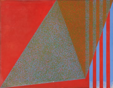 Hilton Brown (American, b. 1938) Red Absolute, 1963