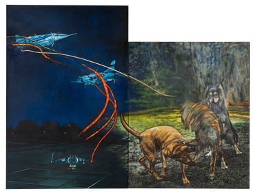 Tom Blackwell (American, 1938-2020) Harrier, 1985 (diptych)