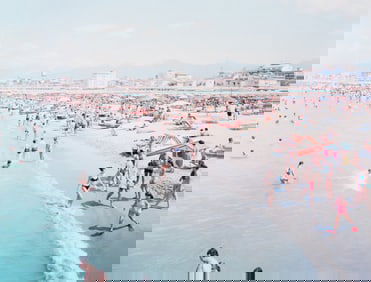 Massimo Vitali (Italian, b. 1944) Viareggio Red Fins (from A Portfolio of Landscapes and Figures),