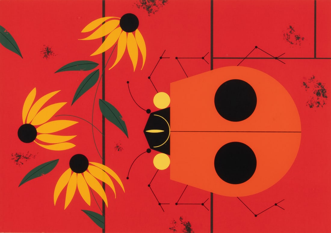 Charley Harper (American, 1922-2007) Bug That Bugs Nobody and Hungry Eyes (two works): Charley Harper (American, 1922-2007) Bug That Bugs Nobody and Hungry Eyes (two works) screenprints each signed and numbered out of 500 in pencil Largest: 13 x 18 1/2 inches. This lot is located in Chi