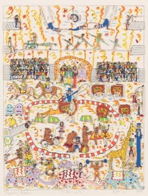 James Rizzi (American, 1950–2011) Circus, 1984