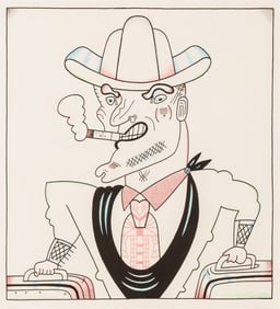 Karl Wirsum (American, 1939-2021) Chris Mist Cowboy, 1980