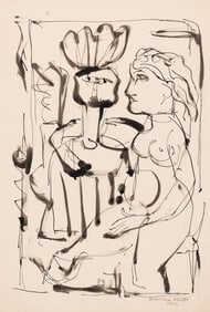 René Portocarrero (Cuban, 1912-1985) La Pareja, 1941