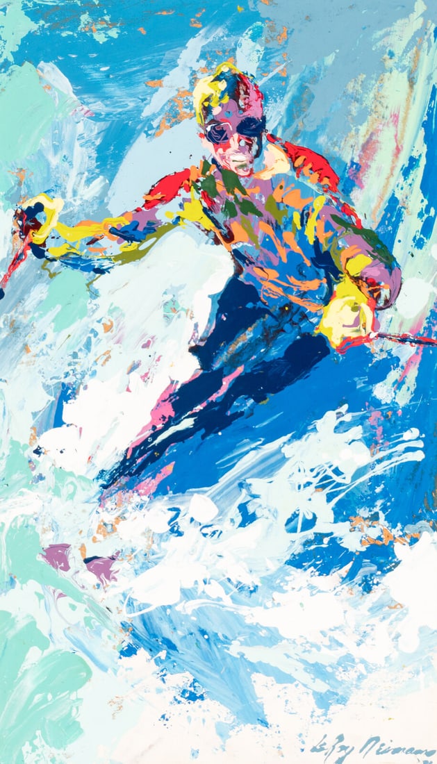 LeRoy Neiman (American, 1921-2012) Skier, 1971 (1 of 3)
