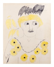 Lee Godie (American, 1908-1994) Untitled