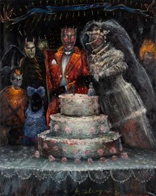 Alejandro Colunga (Mexican, b. 1948) La boda del chamuco y la llorona, 1984