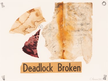 George Herms (American, b. 1935) Deadlock Broken, 2001