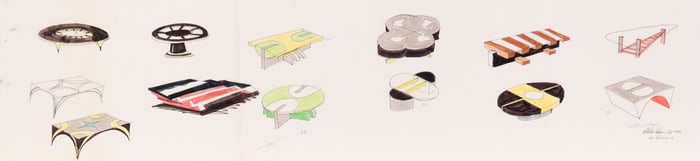 Vladimir Kagan (American, 1927-2016) Seating concepts, 1990