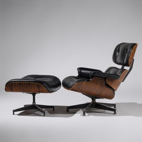 Charles and Ray Eames (American, 1907–1978 | 1913–1988) 670 lounge chair and 671